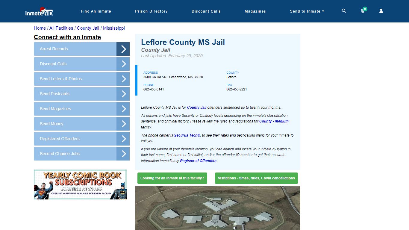 Leflore County MS Jail - Inmate Locator - Greenwood, MS